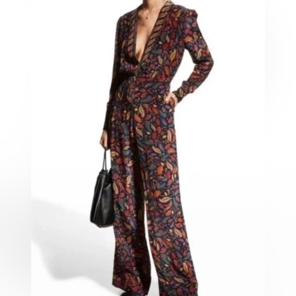 Farm Rio Black Pineapple Print‎ Mini Jumpsuit size XS